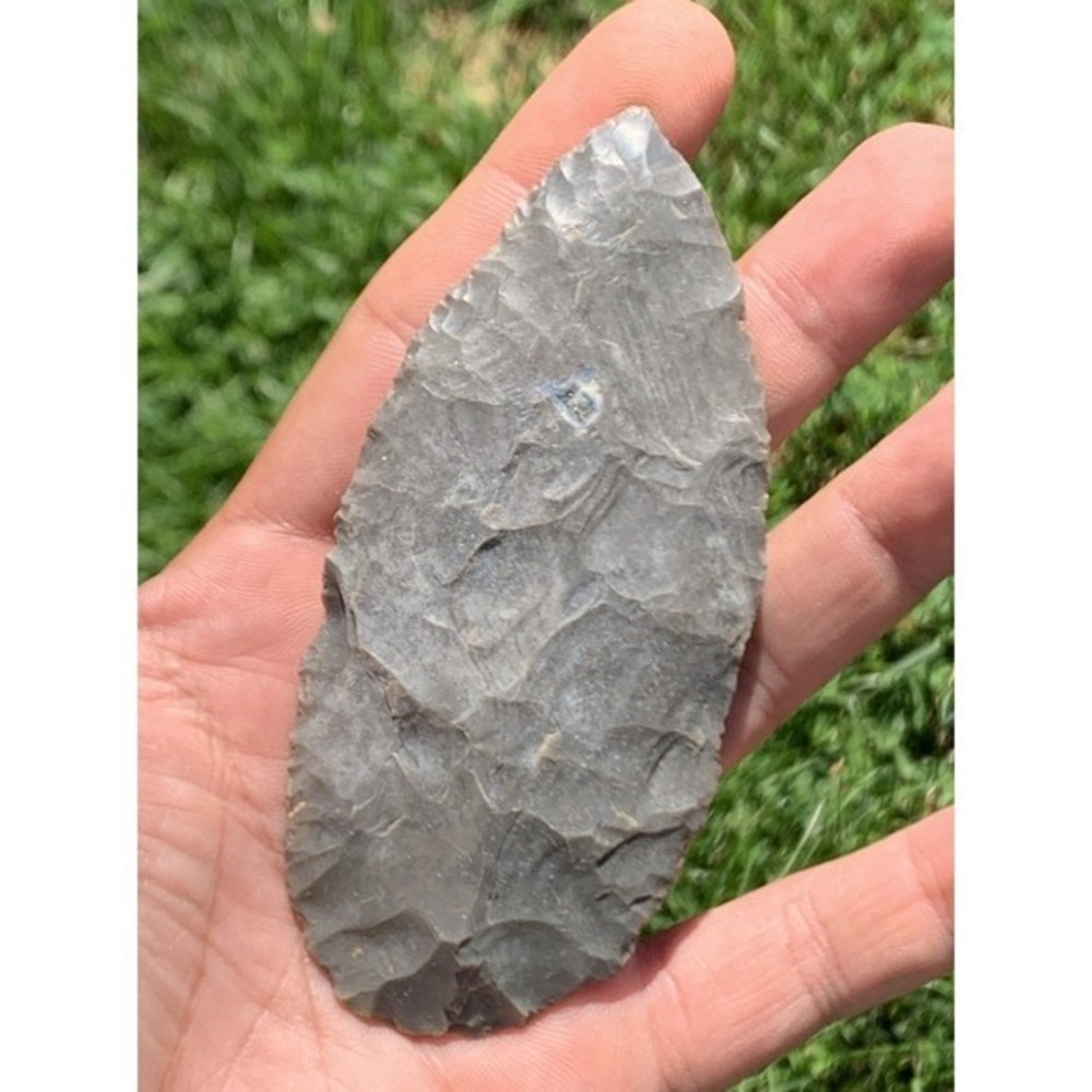 Authentic Archaic Blade Pulaski Co Kentucky 4 Inch Glossy Grey Material‎ Thin